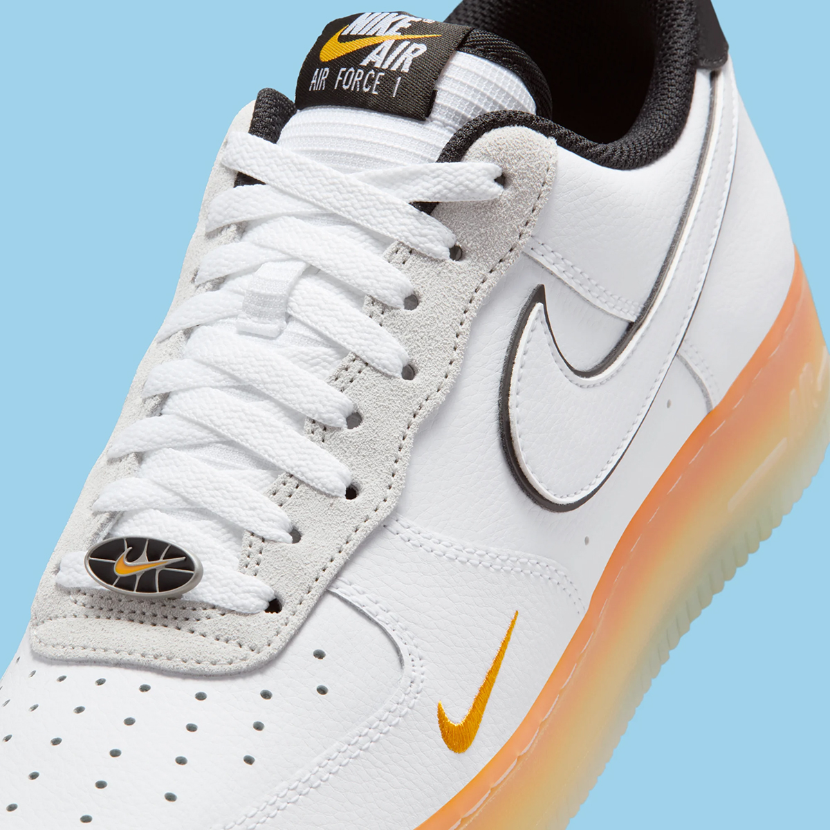 Nike Air Force 1 Low White Black Orange Peel Iq0228 100 3