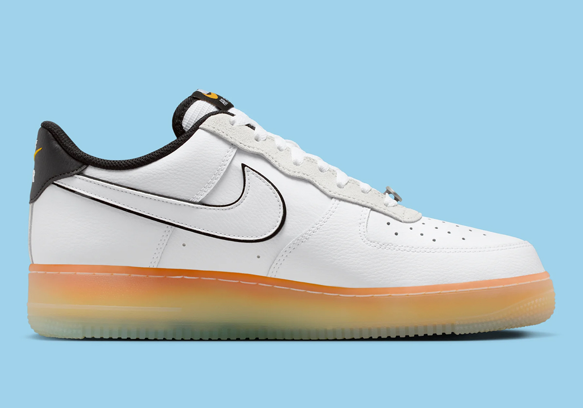 Nike Air Force 1 Low White Black Orange Peel Iq0228 100 5