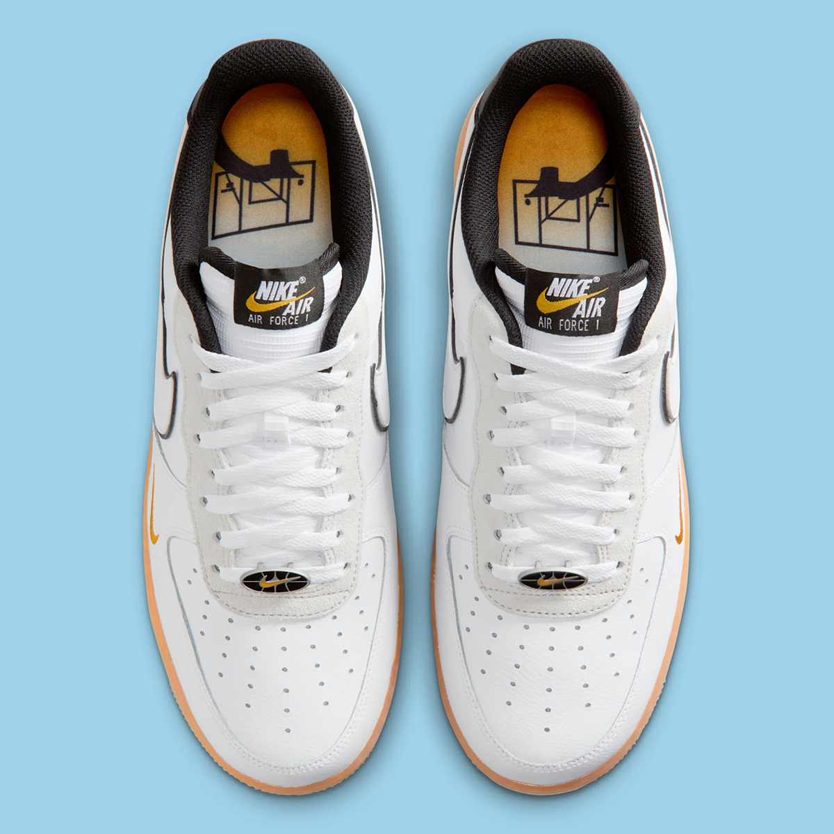 Nike Air Force 1 Low White Black Orange Peel Iq0228 100 8