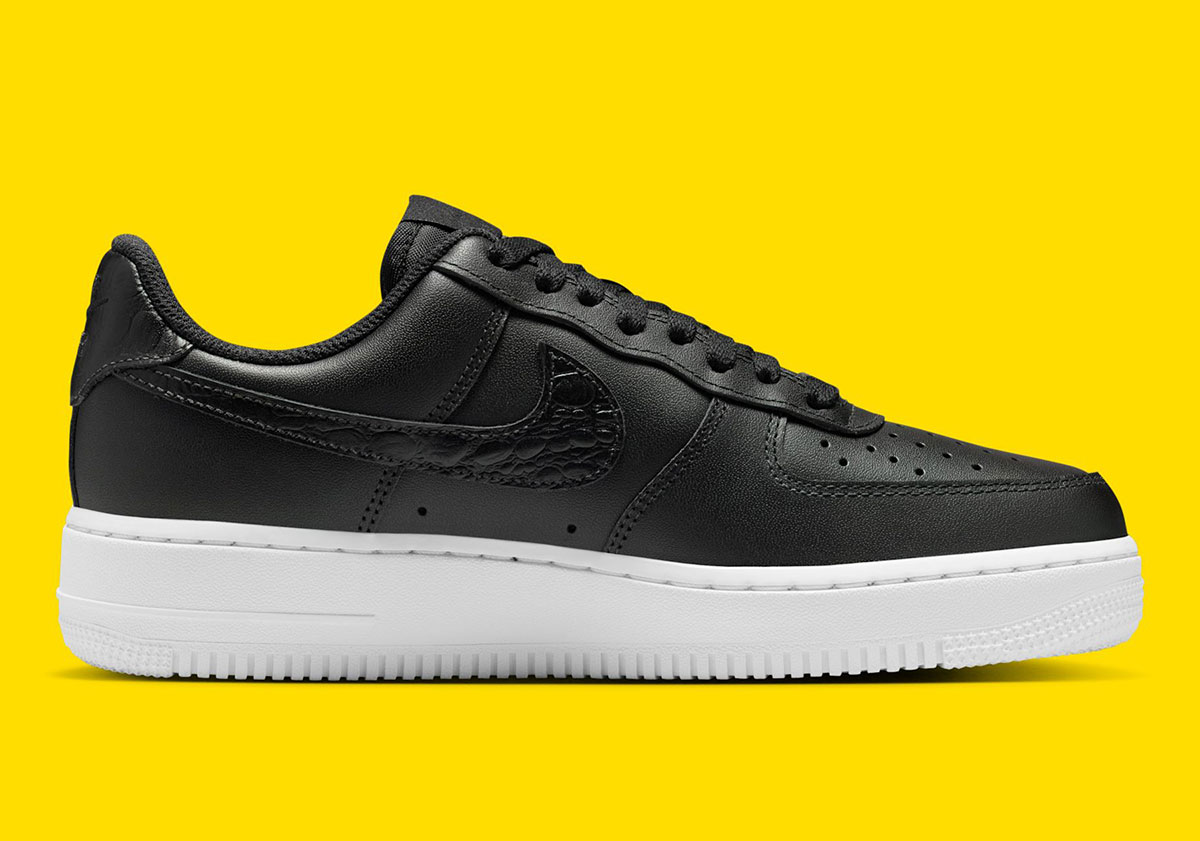 Nike Air Force 1 Pebble Croc Swoosh Io4837 001 3