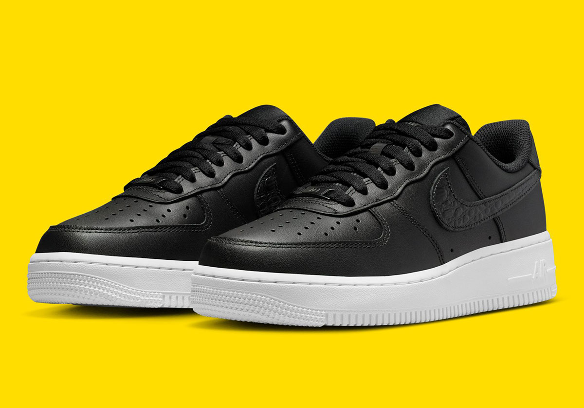 Nike Air Force 1 Pebble Croc Swoosh Io4837 001 5
