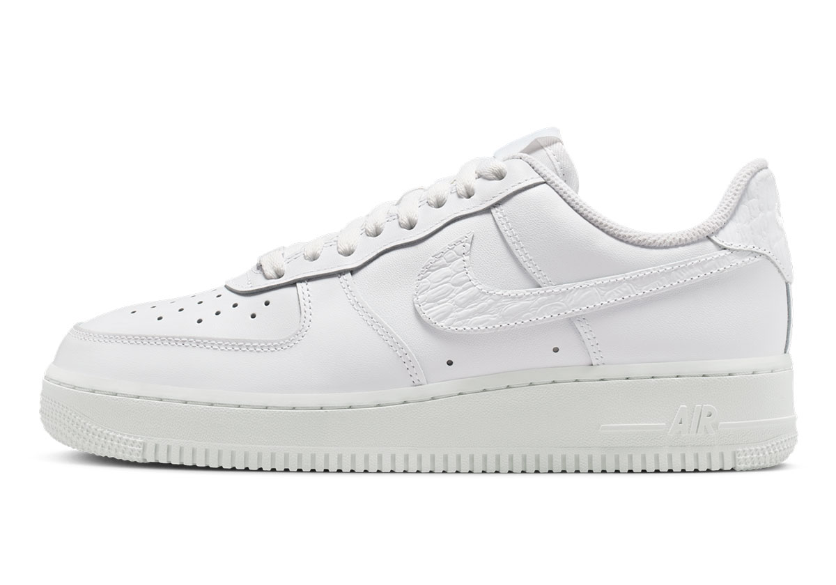 Nike Air Force 1 Pebble Croc Swoosh Io4837 100