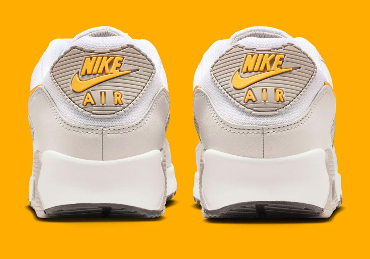 Nike Air Max 90 White College Grey Vast Grey Laser Orange Dm0029 119 6