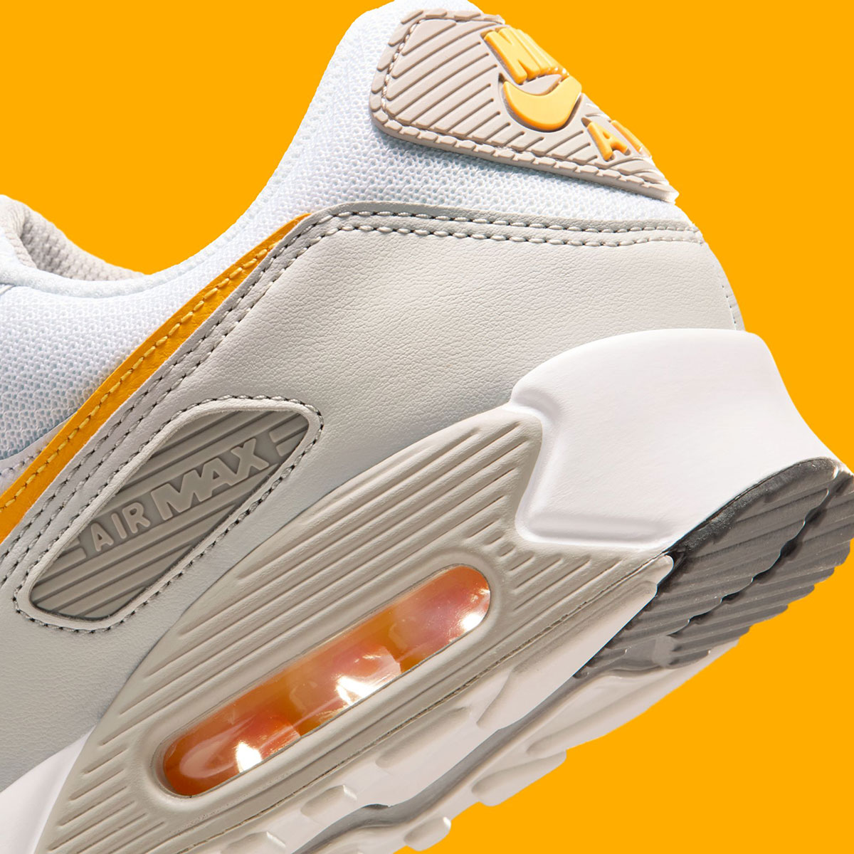 Nike Air Max 90 White College Grey Vast Grey Laser Orange Dm0029 119 8