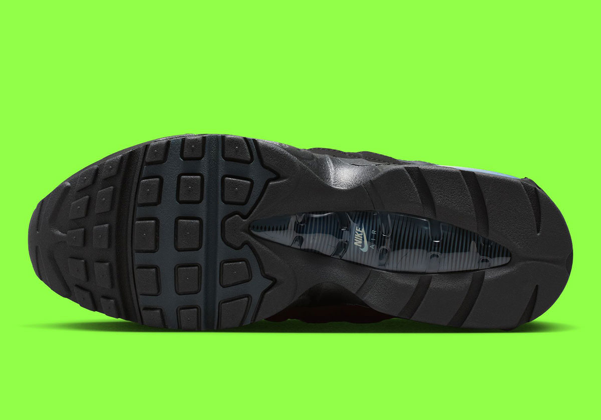 Nike Air Max 95 Black Lime Blast Anthracite Metallic Silver Iq0285 010 7