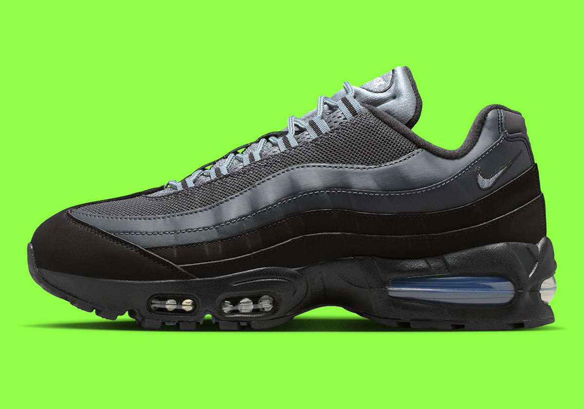 Nike Air Max 95 Black Lime Blast Anthracite Metallic Silver Iq0285 010 8