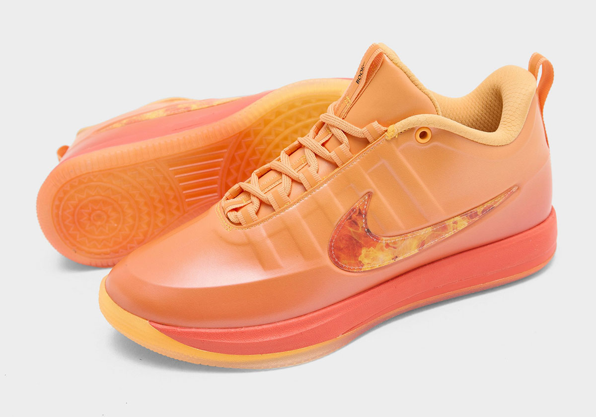 Nike Book 2 Sundial Medium Ash Black Safety Orange Clay Orange Ib6687 700 5