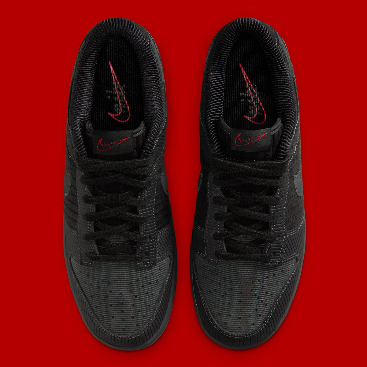 Nike Dunk Low Black Corduroy Ib7746 001 4