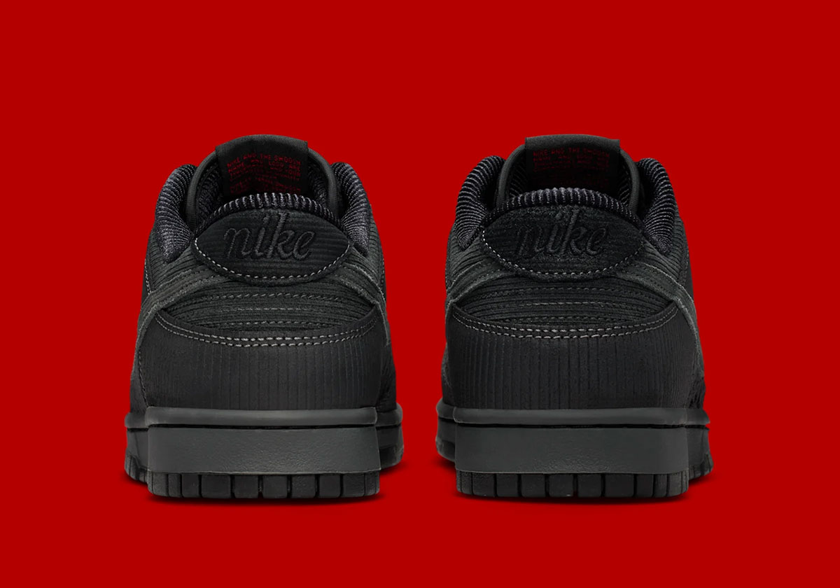 Nike Dunk Low Black Corduroy Ib7746 001 6
