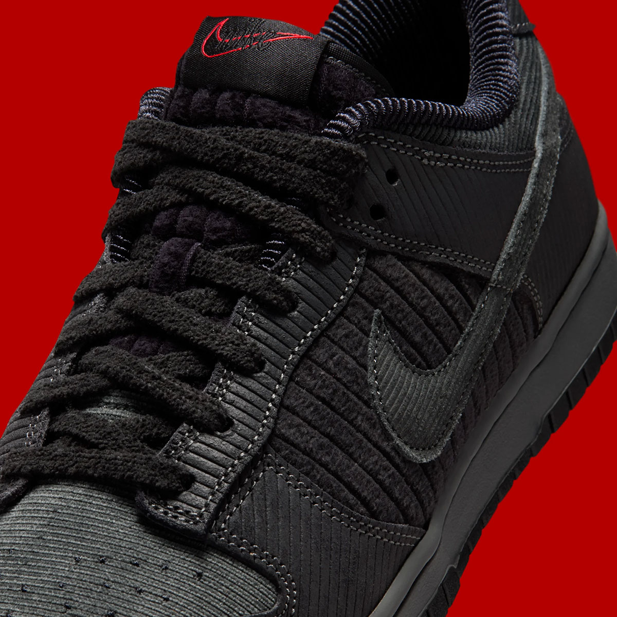 Nike Dunk Low Black Corduroy Ib7746 001 7