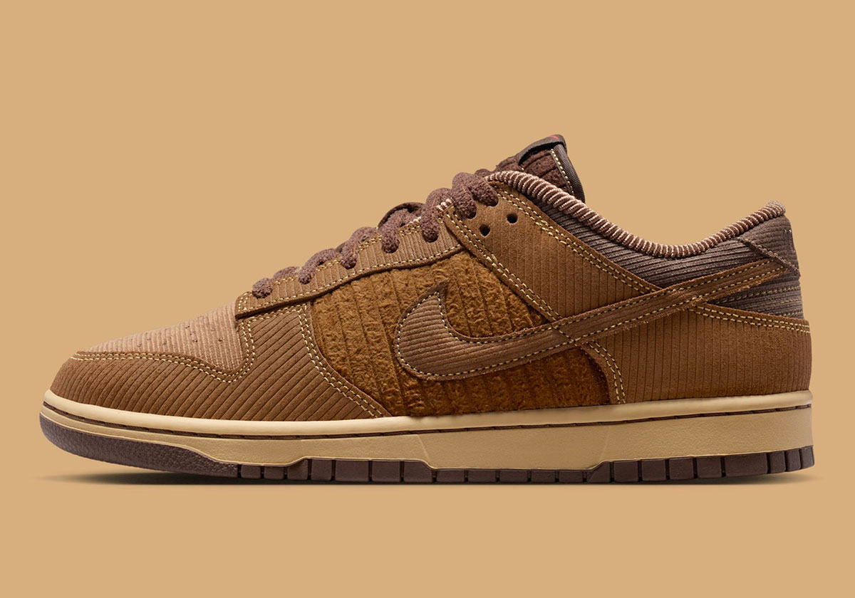 Nike Dunk Low Corduroy Light British Tan Light Chocolate Twine Ib7746 200 2