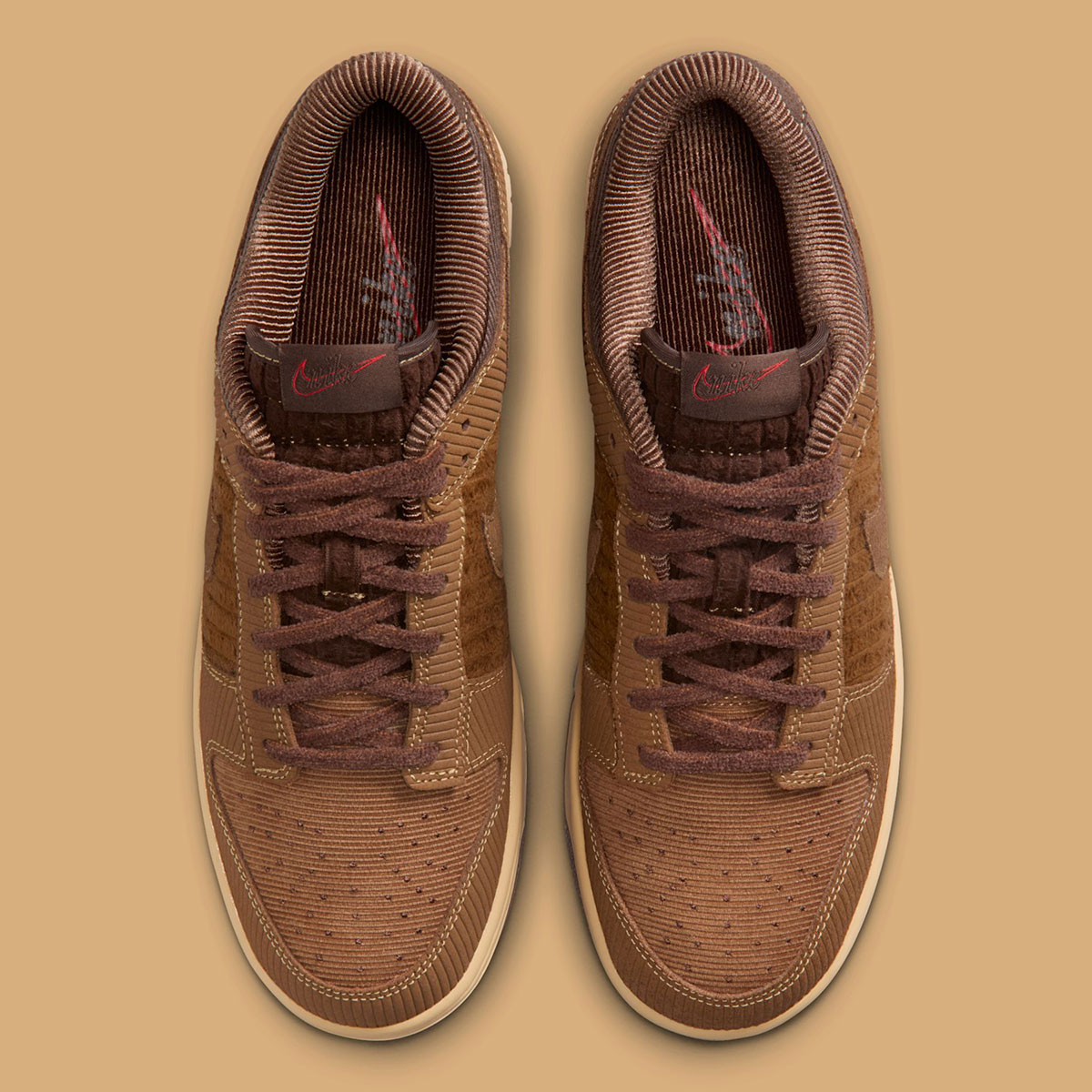 Nike Dunk Low Corduroy Light British Tan Light Chocolate Twine Ib7746 200 5
