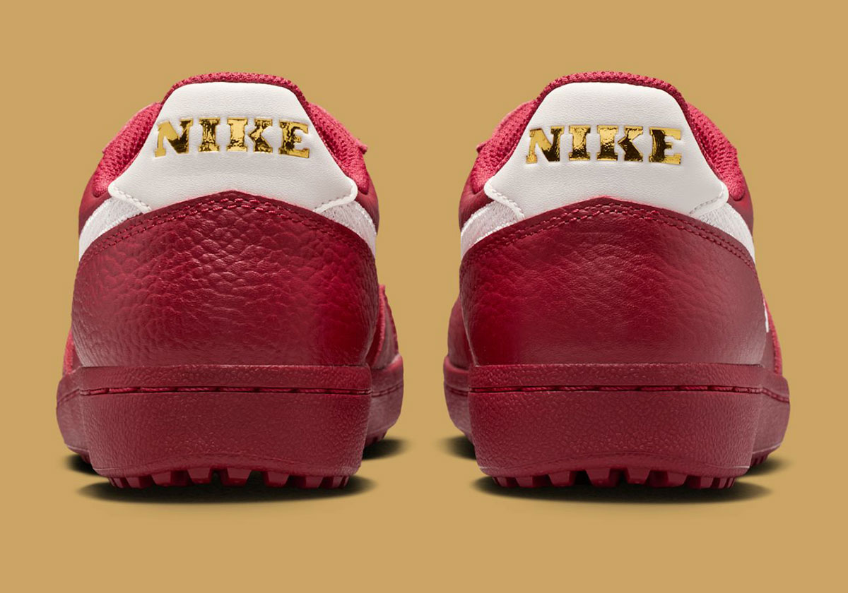 “Team Red” Douses A Tumbled Leather Nike Field General