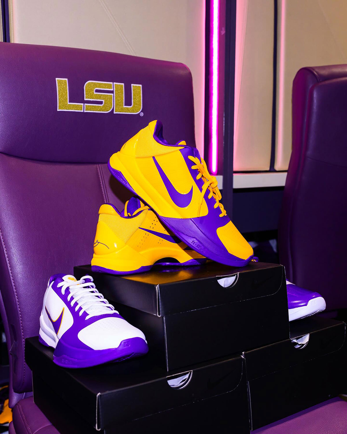 Nike Kobe 5 Protro Lsu Womens Basketball Pe 1