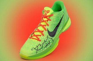Kobe Bryant’s Only Game-Worn “Grinch” Nike Kobe 6s Are Going Up For Sale