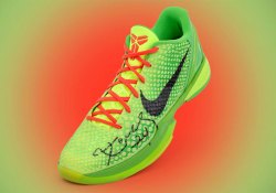 Kobe Bryant’s Only Game-Worn “Grinch” Nike Kobe 6s Are Going Up For Sale