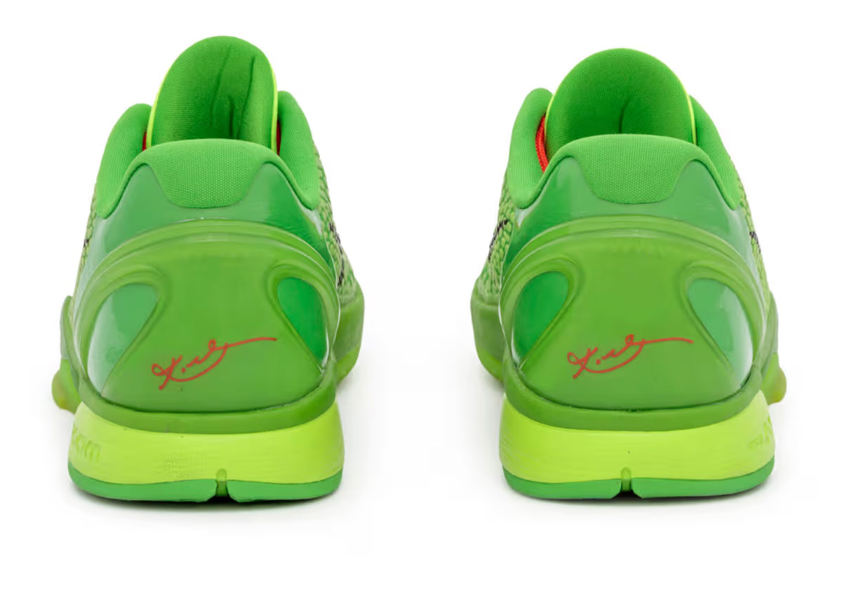 Кроссовки Nike Kobe 6 с изображением Гринча и автографом 8