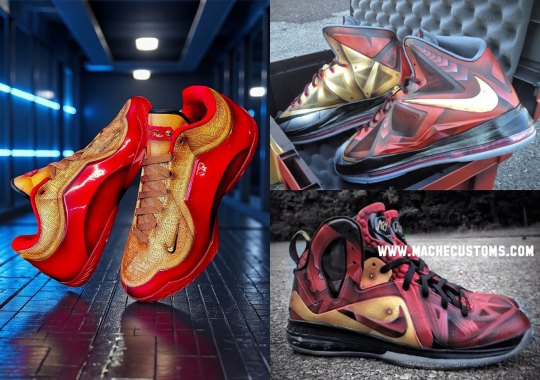 The Nike LeBron Suits Up In Mache Customs’ Iron Man Armor Again