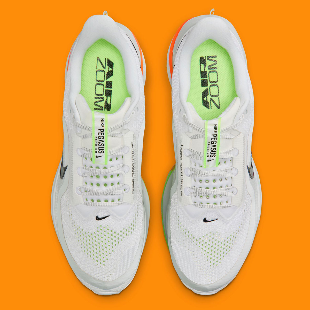 Nike Pegasus Premium White Off White Volt Orange Black Hq2592 105 5