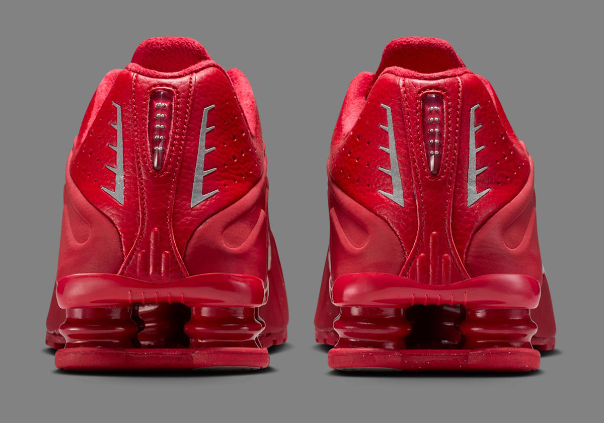 Nike Shox R4 Red Reflective Leather Iq0608 687 6