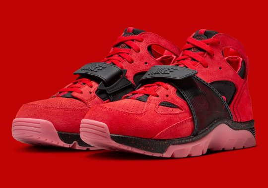 The Nike Air Trainer Huarache Gestures At A Past Look With "Challenge Red"
