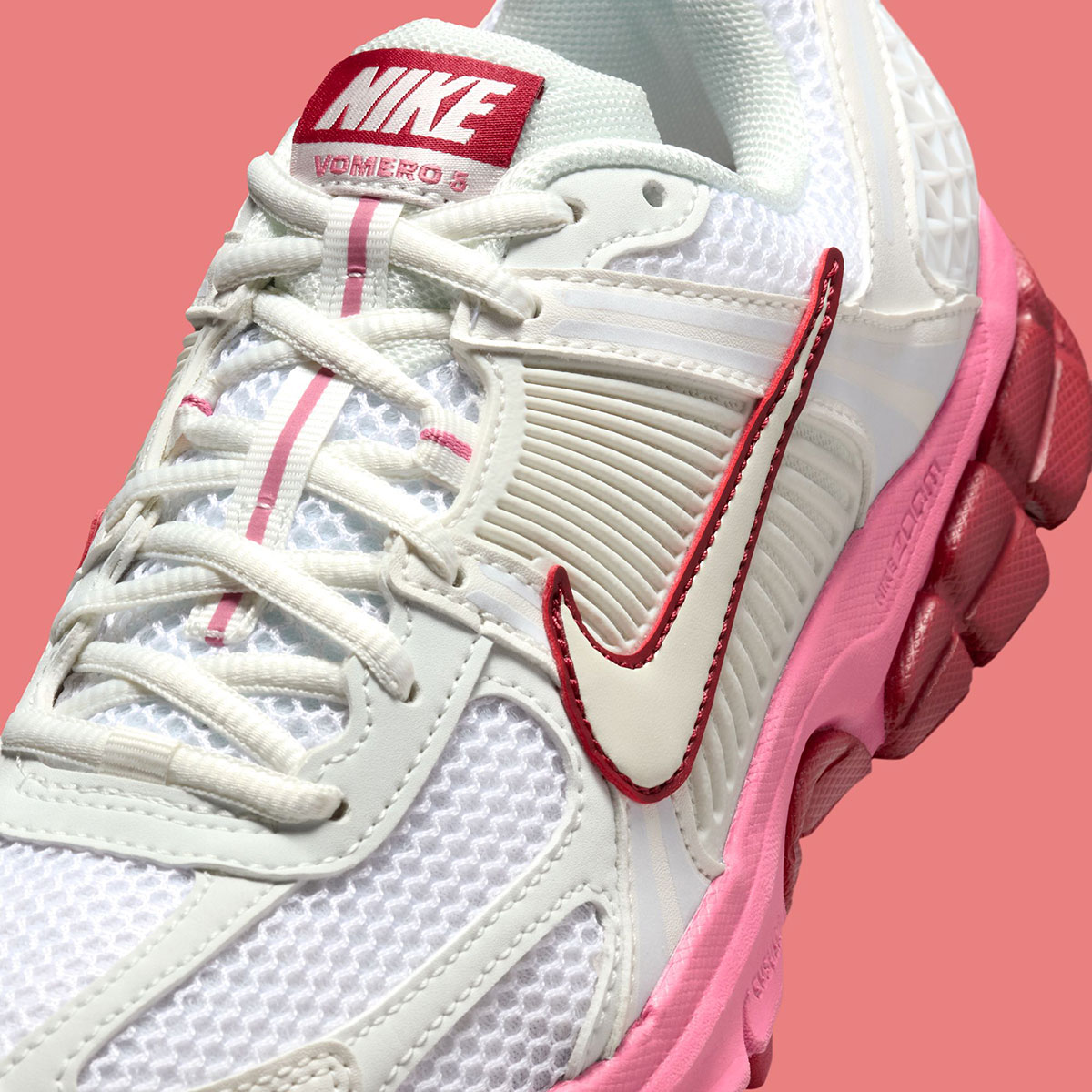 Nike Zoom Vomero 5 Summit White Peony Team Crimson Fj2028 108 4
