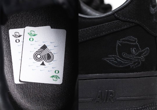 The Oregon Ducks Unveil The Nike Air Force 1 "Stealth Premium" Ahead Of The College Football Playoffs