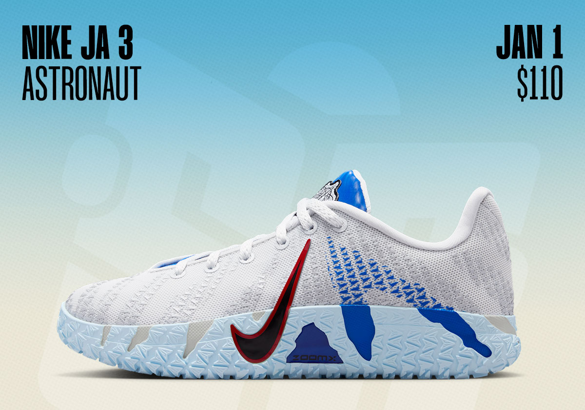 Sneaker Releases December 28 January 3 2026 Nike Ja 3 Astronaut