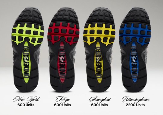 UNDEFEATED Takes The Nike Air Max 95 Worldwide With Hyper-Limited City Exclusives