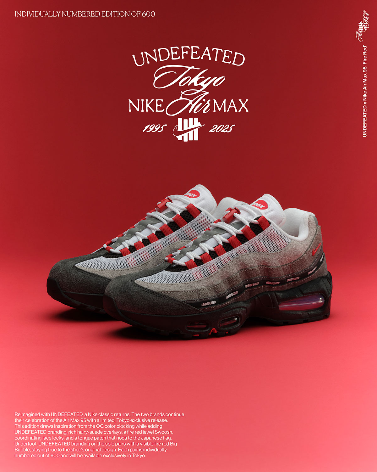 Undefeated Nike Air Max 95 Tokyo Fire Red 4