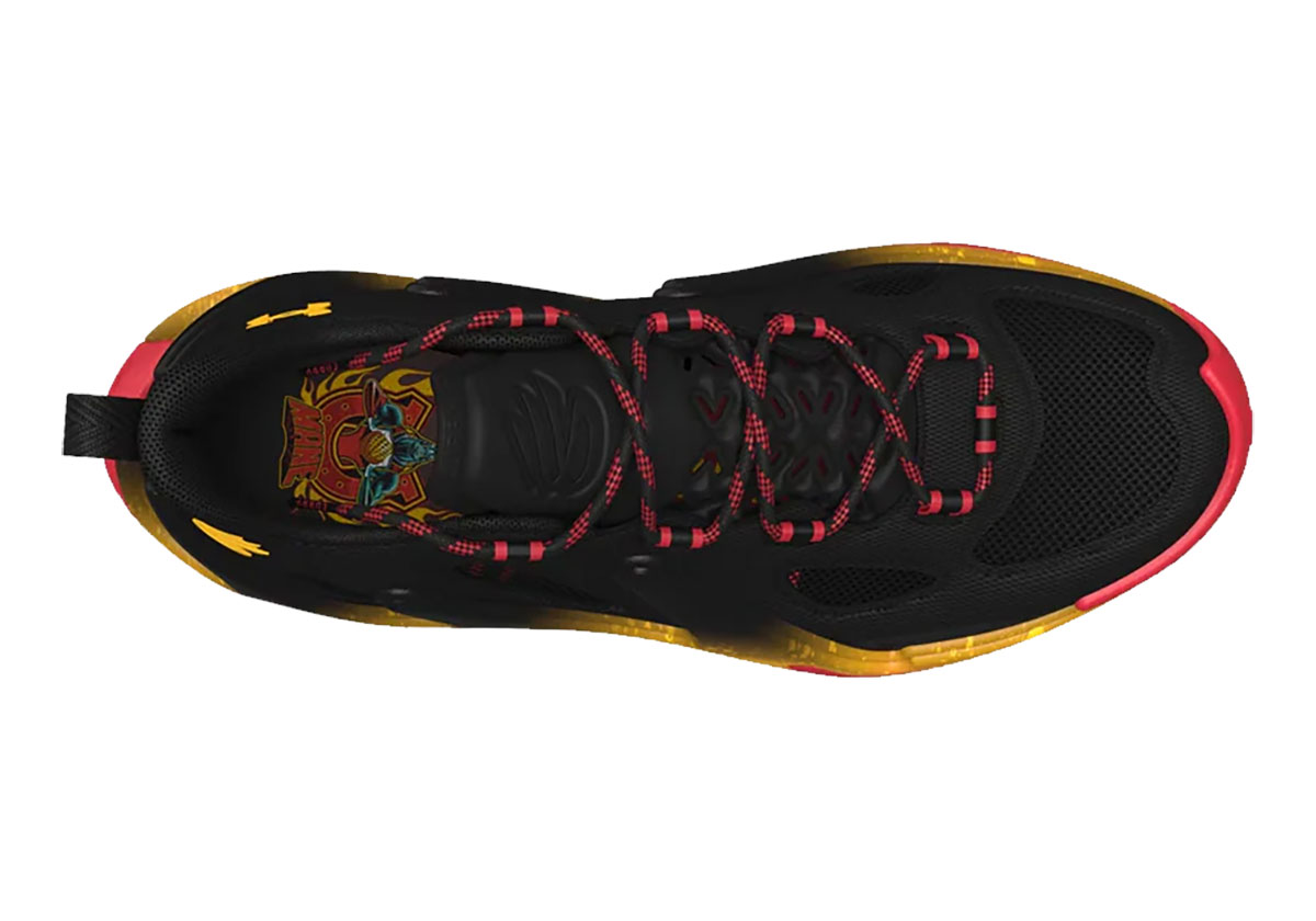 Under Armour Curry 13 Black Red Yellow 6007670 002 3