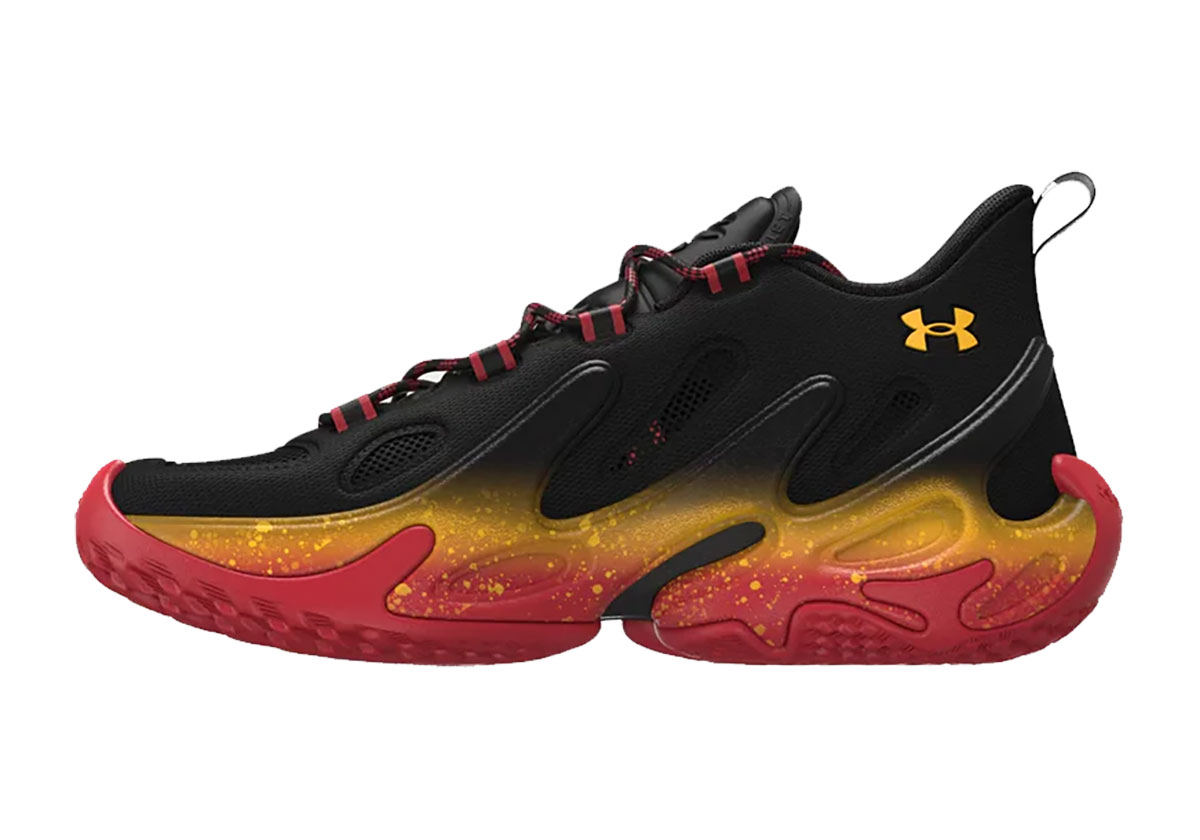 Under Armour Curry 13 Black Red Yellow 6007670 002 4