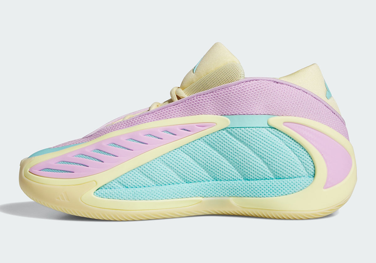 Adidas Anthony Edwards 2 Almost Yellow Bliss Lilac Flash Aqua Jq9505 6