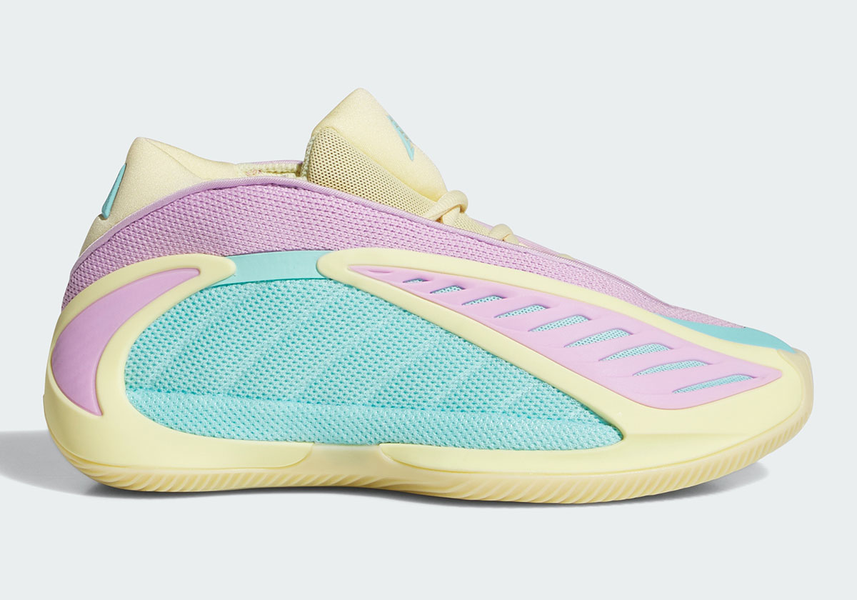 Adidas Anthony Edwards 2 Almost Yellow Bliss Lilac Flash Aqua Jq9505 9
