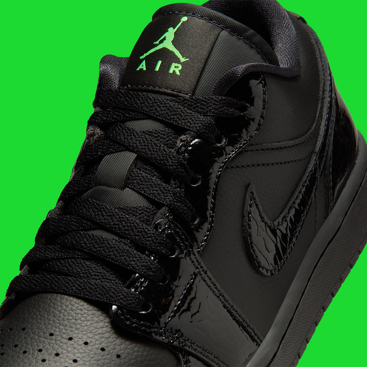 Air Jordan 1 Low Black Scream Green Iq9701 010 7