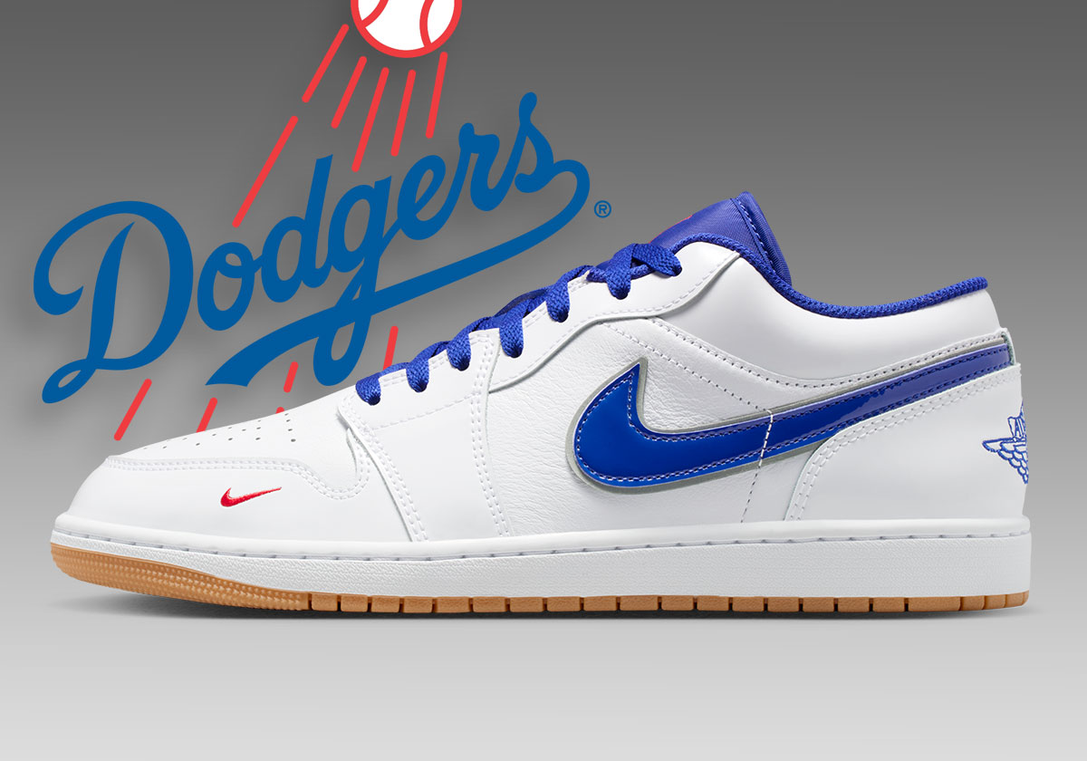 The Air Jordan 1 Low Knocks Out A “Dodgers” Colorway