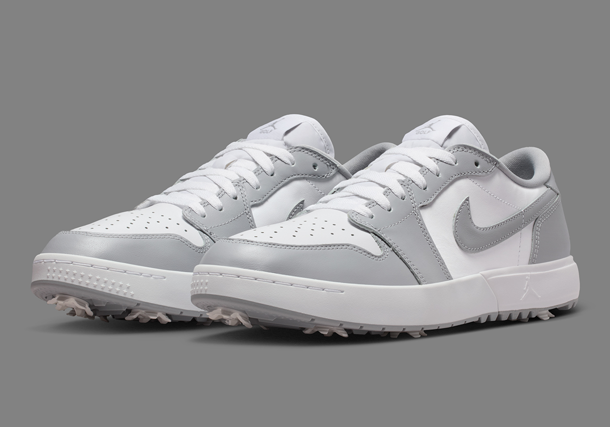 The Air Jordan 1 Low Golf "Cool Grey" Features A Spiked Bottom