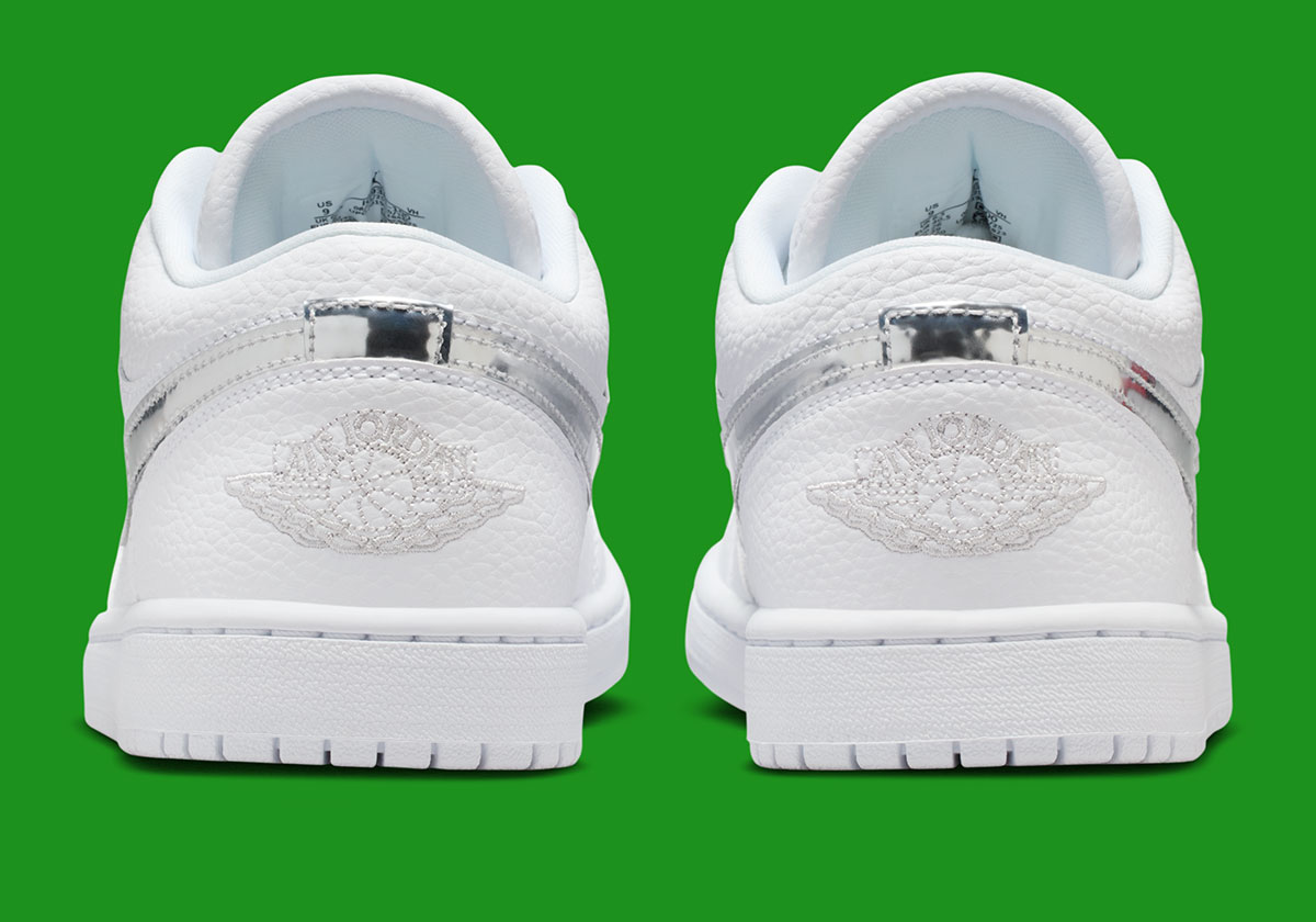 Air Jordan 1 Low White Metallic Silver Iq9381 100 8