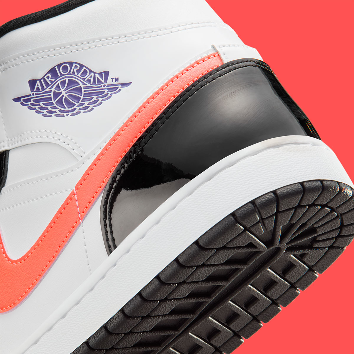 Air Jordan 1 Mid Black White Court Purple Bright Mango Iq9387 010 8