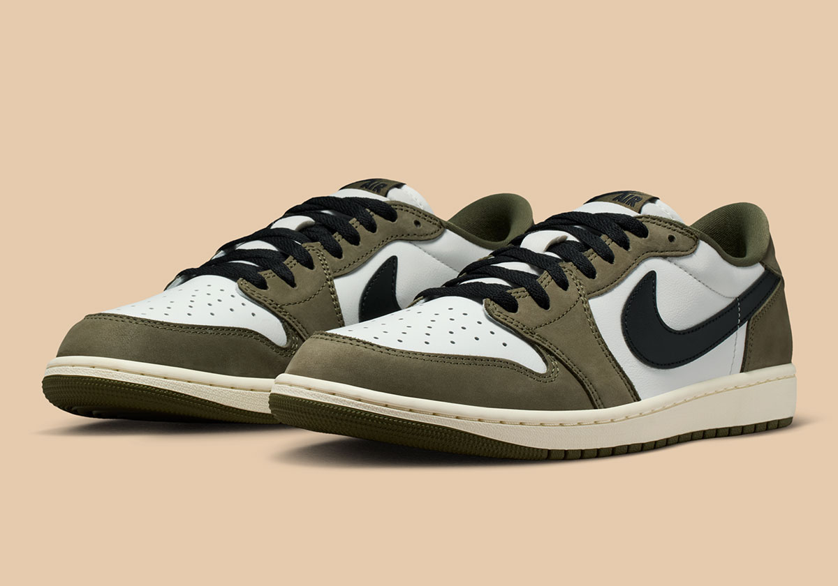Official Images Of The Air Jordan 1 Retro Low OG “Medium Olive”