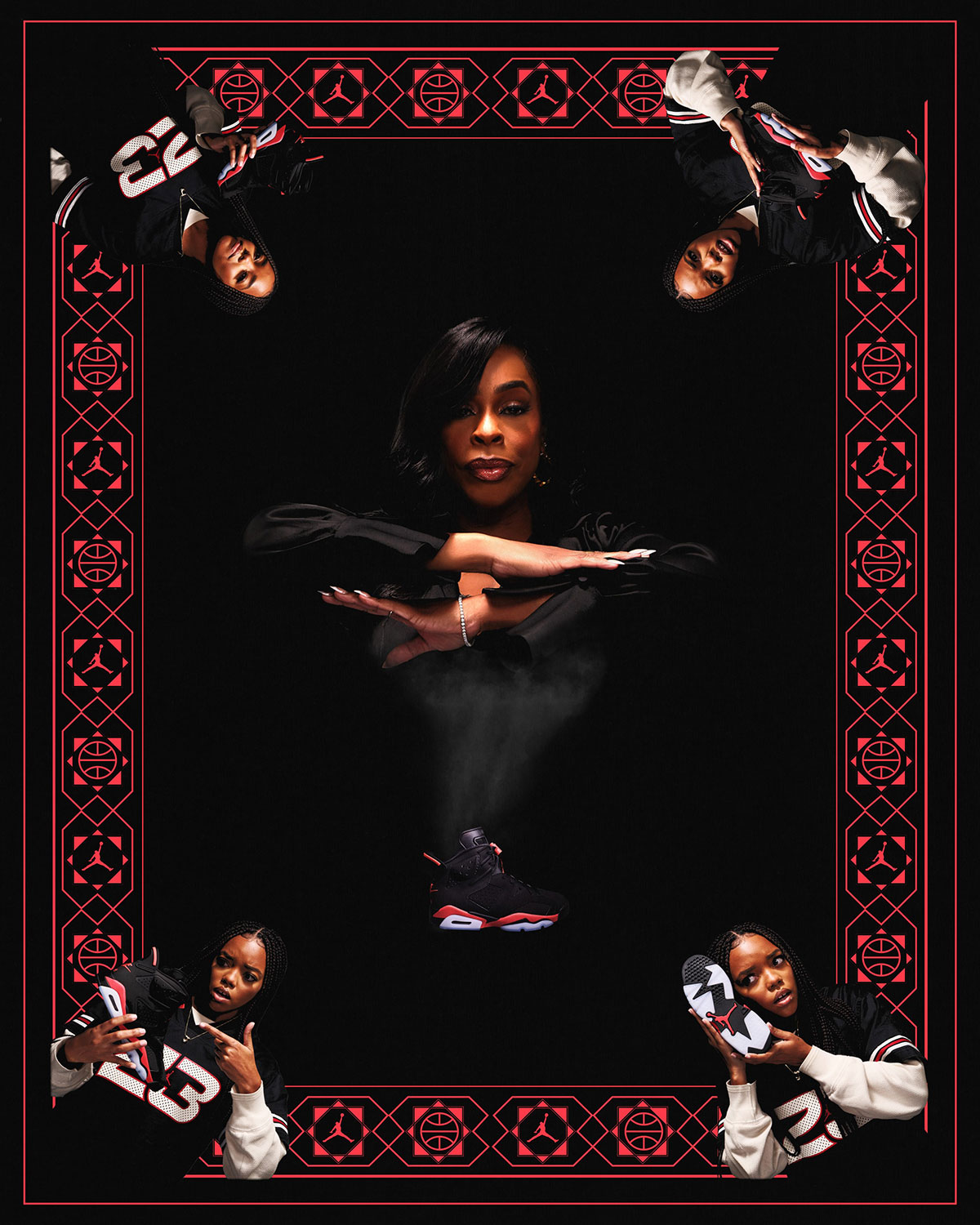 Air Jordan 6 Salesman Reverse Infrared Niecy Nash 13