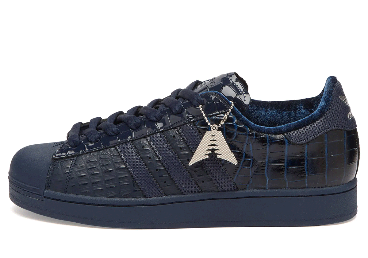 Anthony Edwards Adidas Superstar Navy Croc Ki6585 1