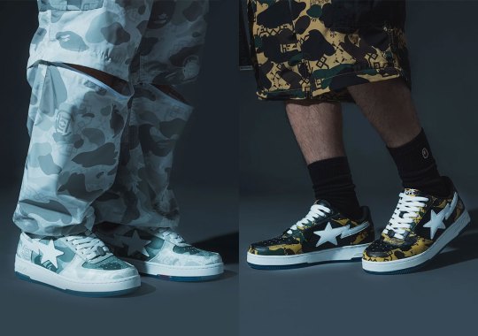 Bape And CLOT Combine Iconic Patterns On The Bape Sta