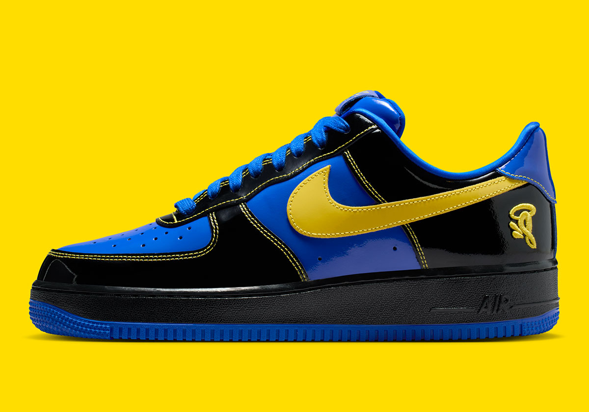 Central Cee Syna Nike Air Force 1 Low Black Opti Yellow Racer Blue Iq1402 010 1