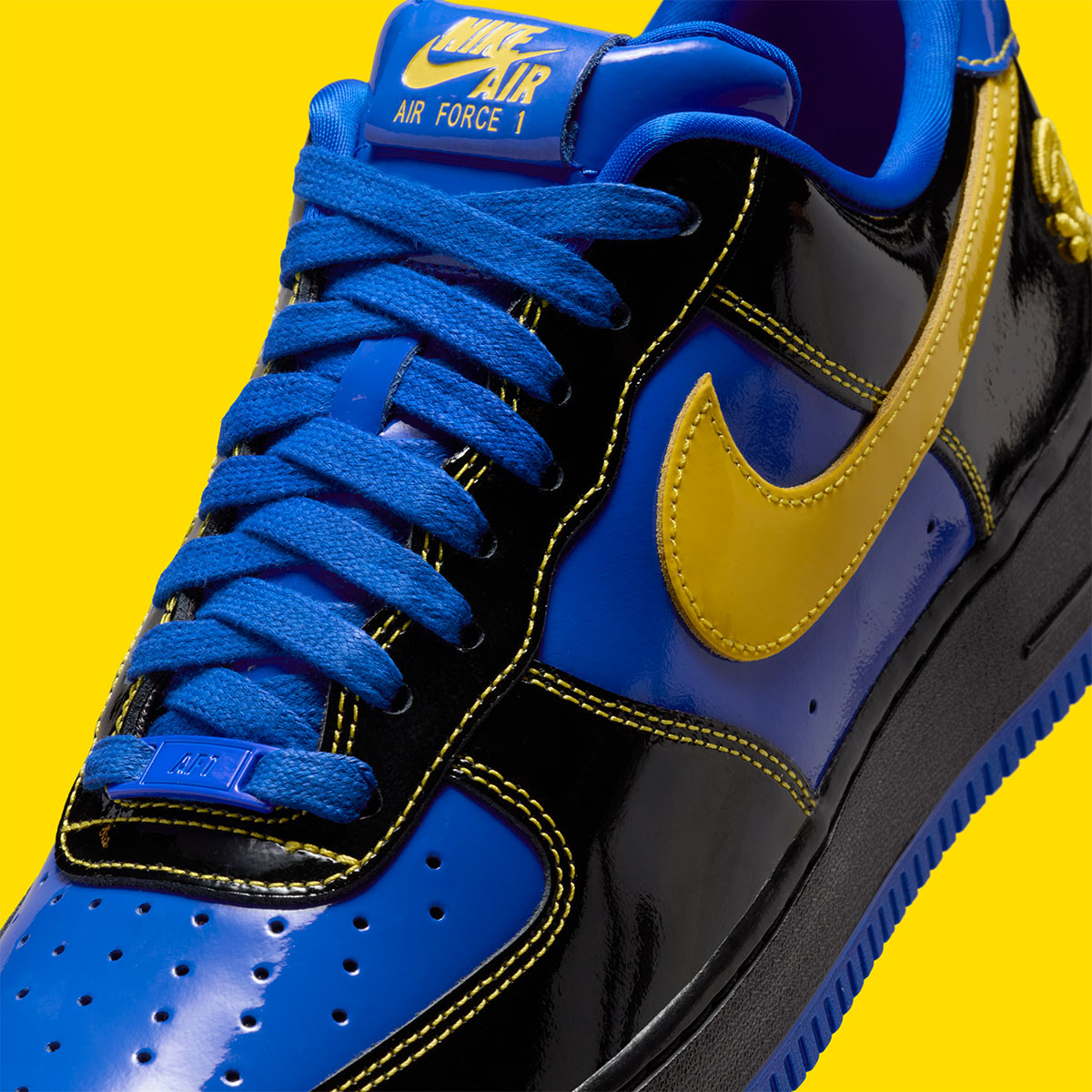 Central Cee Syna Nike Air Force 1 Low Black Opti Yellow Racer Blue Iq1402 010 7