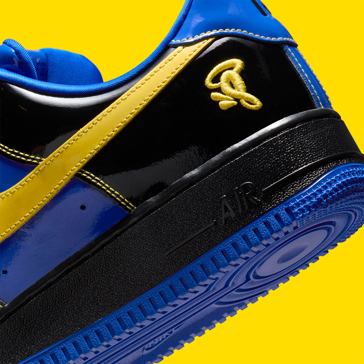 Central Cee Syna Nike Air Force 1 Low Black Opti Yellow Racer Blue Iq1402 010 8