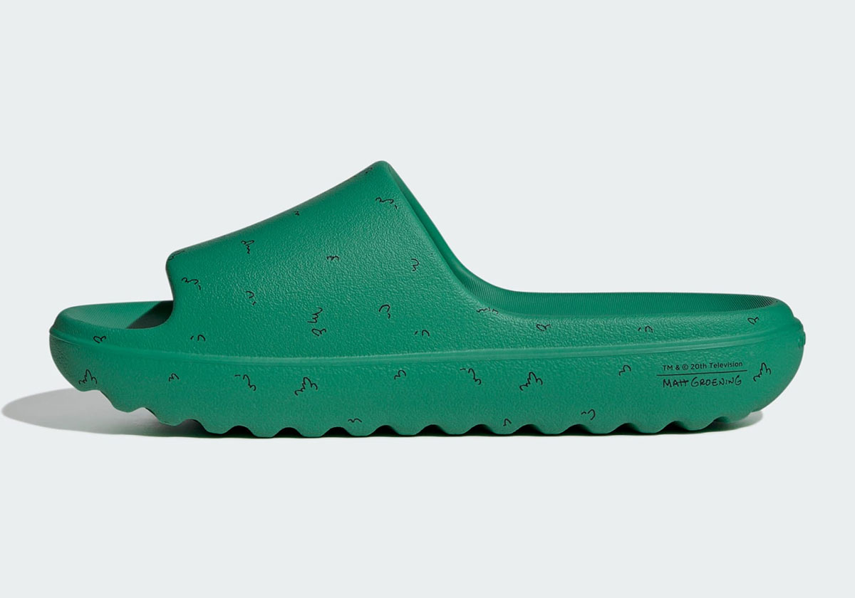Homer Simpson Bushes Adidas Adilette Lumia Slides Hq2581 5