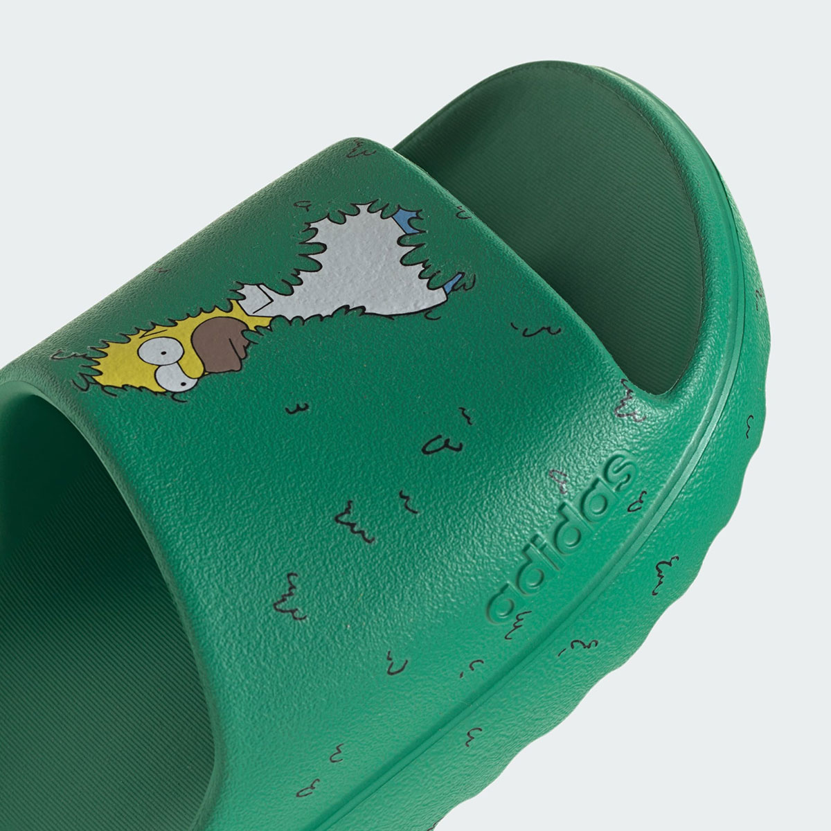 Homer Simpson Bushes Adidas Adilette Lumia Slides Hq2581 9