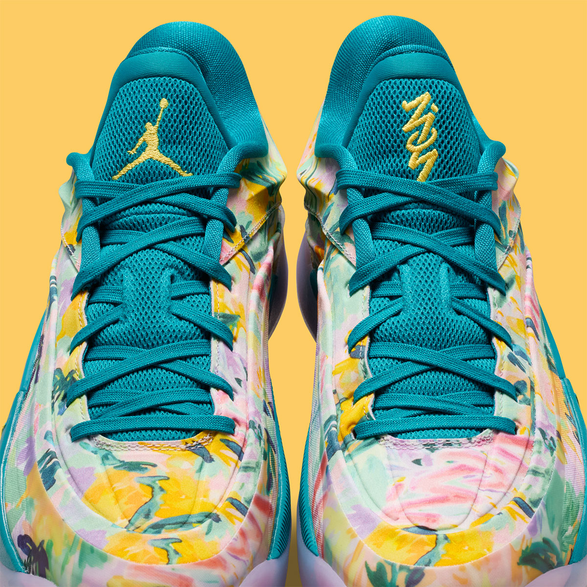 Jordan Zion 4 Tropical Teal Lilac Mist Citron Pulse Fb1802 301 9