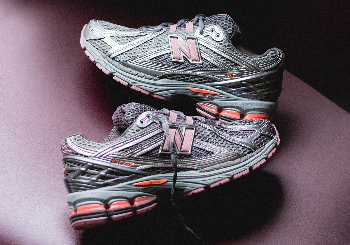 Pink And Orange Accent A Shimmery New Balance 1906R